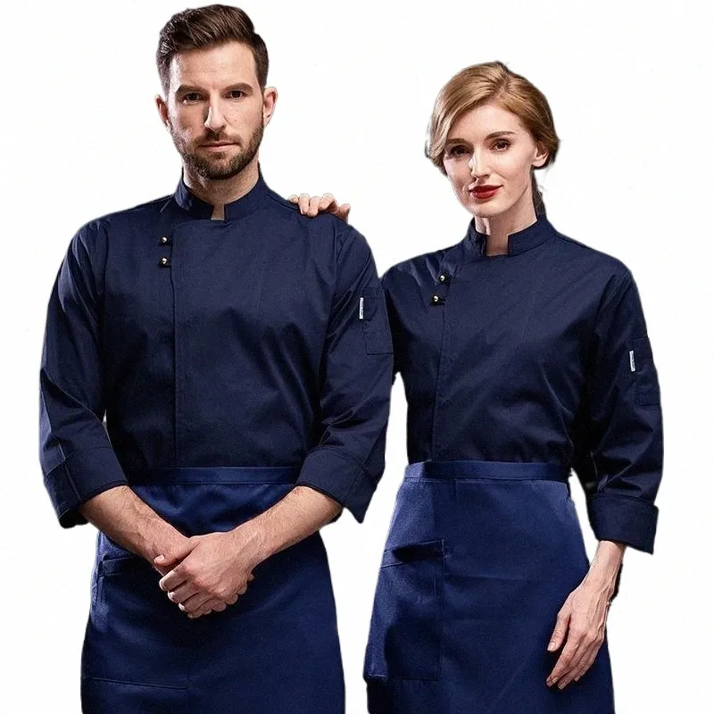 uniforme Lg Hotel Western Food Catering Cucina Ristorante Manica corta Chef Baker Abiti da lavoro Uomo 00xg #