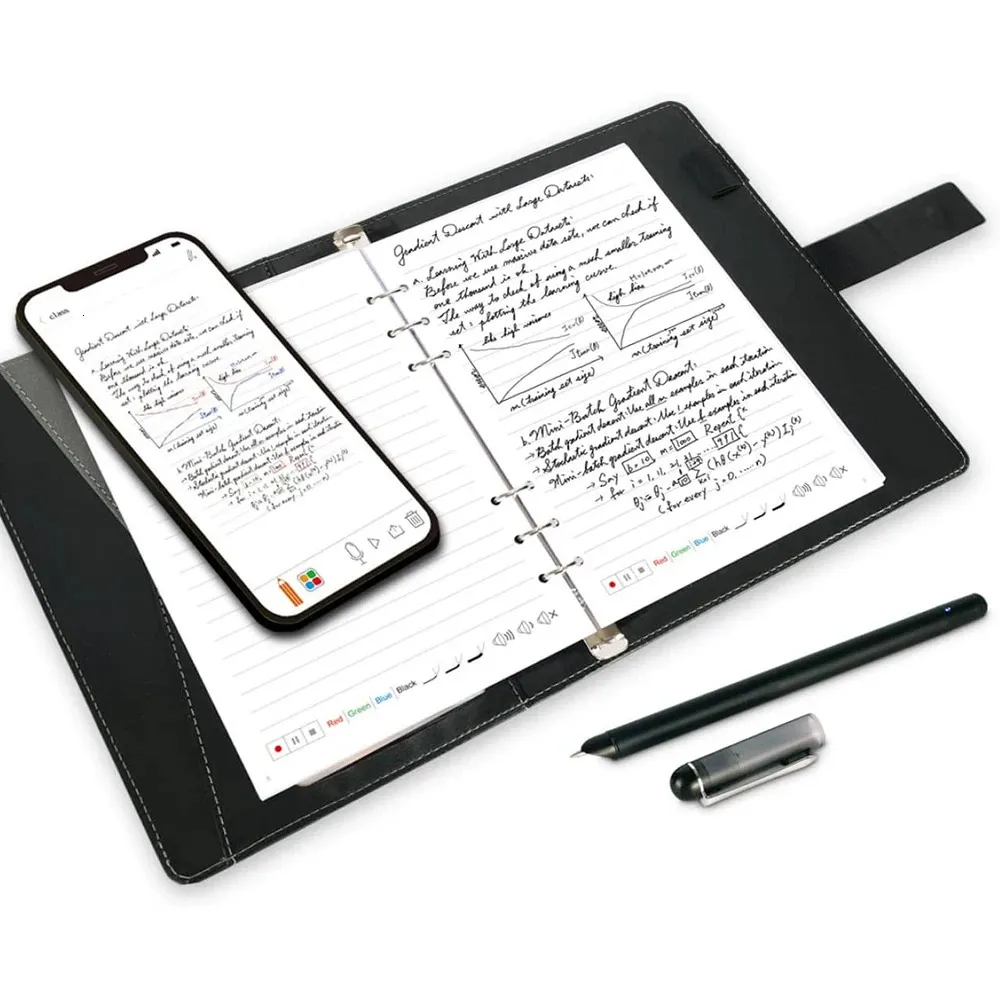 Digitaler Stift, intelligentes Notizbuch-Schreibset, Bluetooth, drahtlose Verbindung, APP-Unterstützung, Notizen machen, Aufnahme, Speichern für Studenten 240329