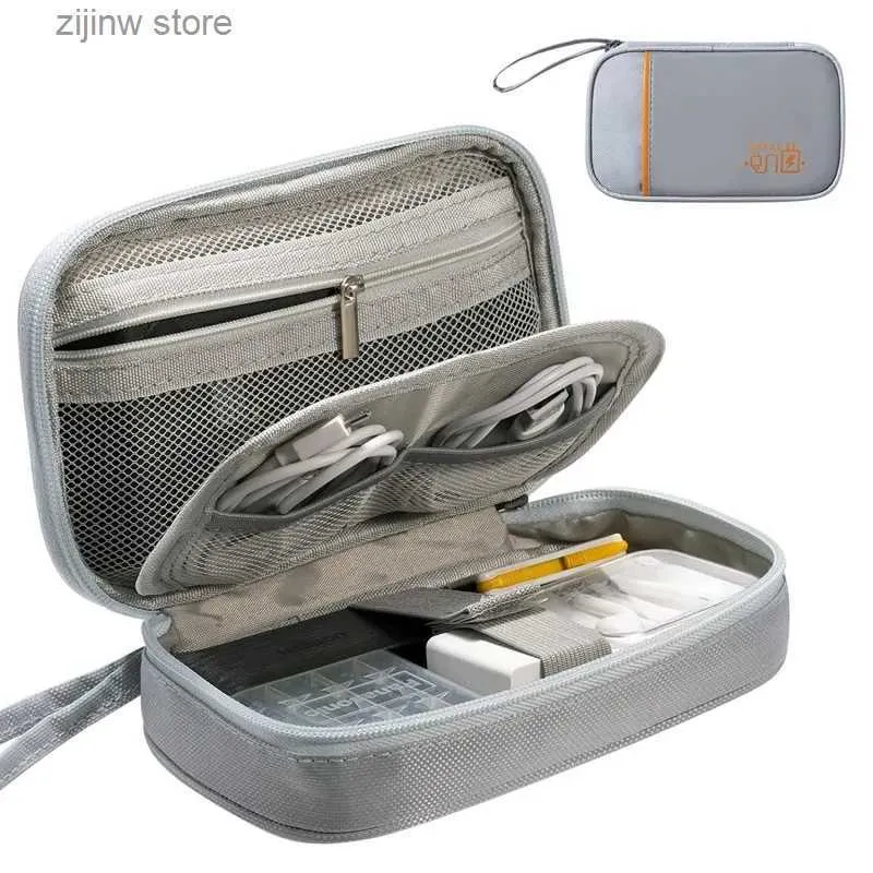 Other Home Storage Organization Portable Cable Digital Storage Bags Organizer USB Gadgets Wires Charger Power Battery Zipper Cosmetic Bag Case Accessories Item Y2