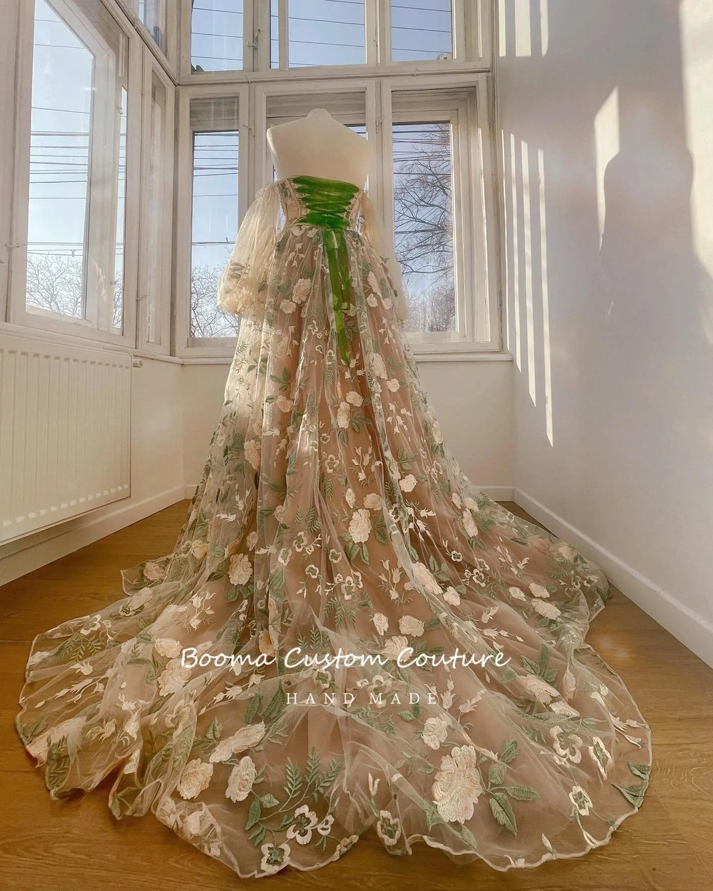Booma Beige Embroidery Lace A-Line Floor-Length Prom Dress with Hooded  Collar Short Sleeves and Large Train from Dhgate Urban Sexy Dresses - price  98.29