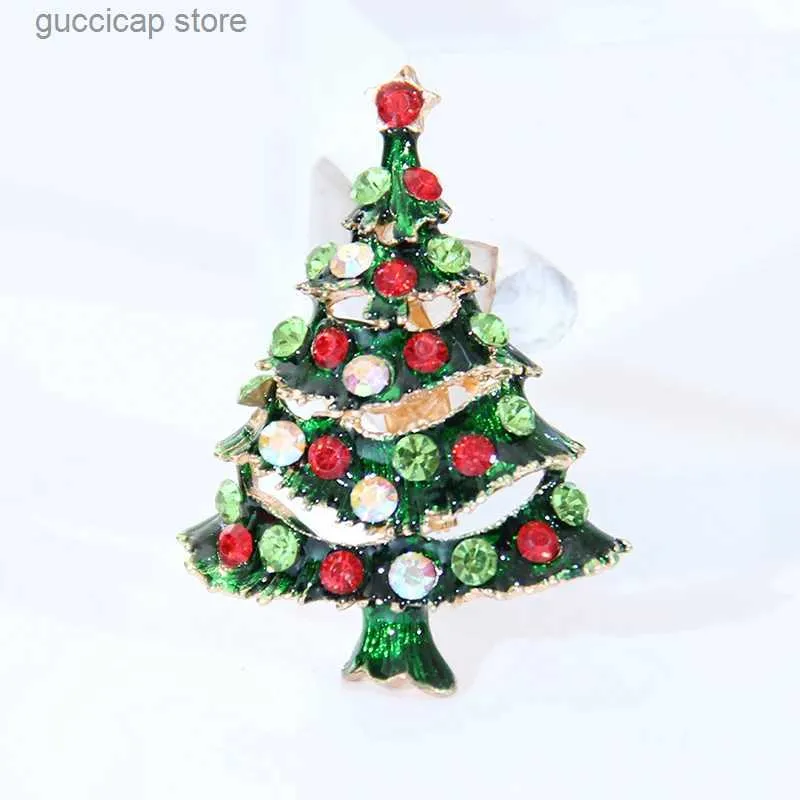 Spille Spille MOZOG Spilla per albero di Natale Spilla da donna squisita Gioielli di moda popolari Ornamento delicato Decorazione in lega Tack ultraleggero Y240329