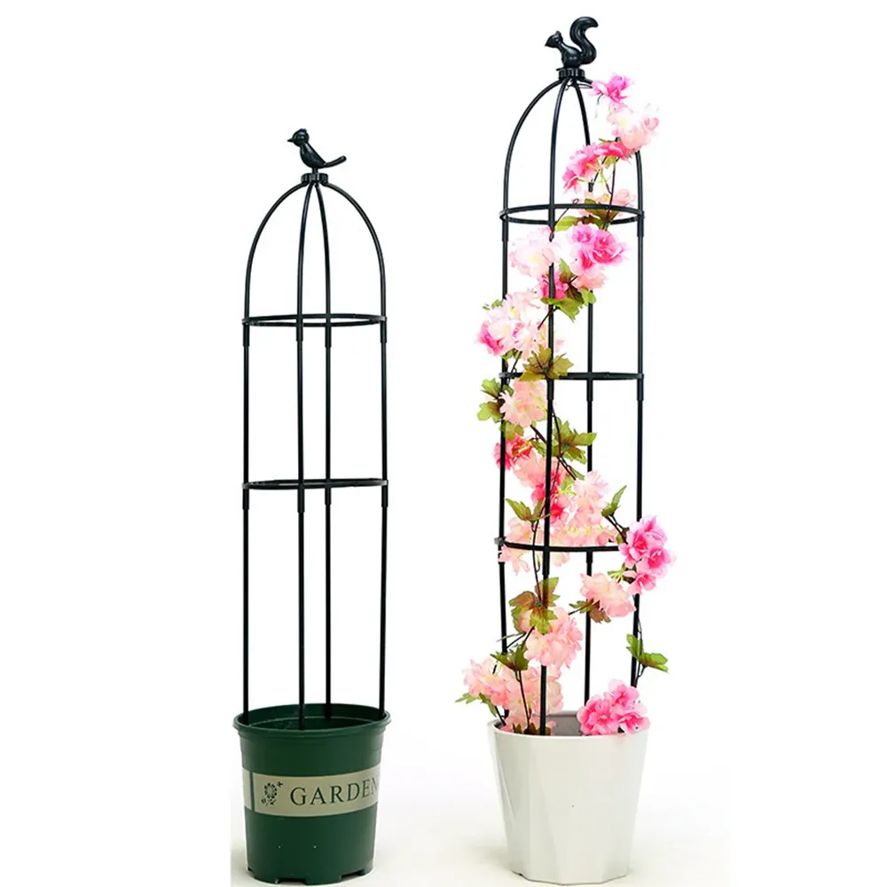 Suporta treliça de escalada hortícola flor de rosa fio de ferro suporte de flor de lótus, treliça de escalada de plantas haste de suporte de varanda