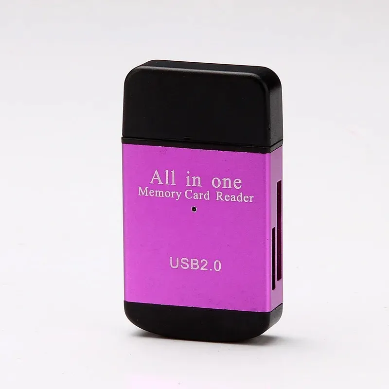 4- 인 다중 기능 카드 리더 USB 올인원 MS 고속 TF SD 휴대 전화 메모리 카드 카메라 M2 USB 2.0
