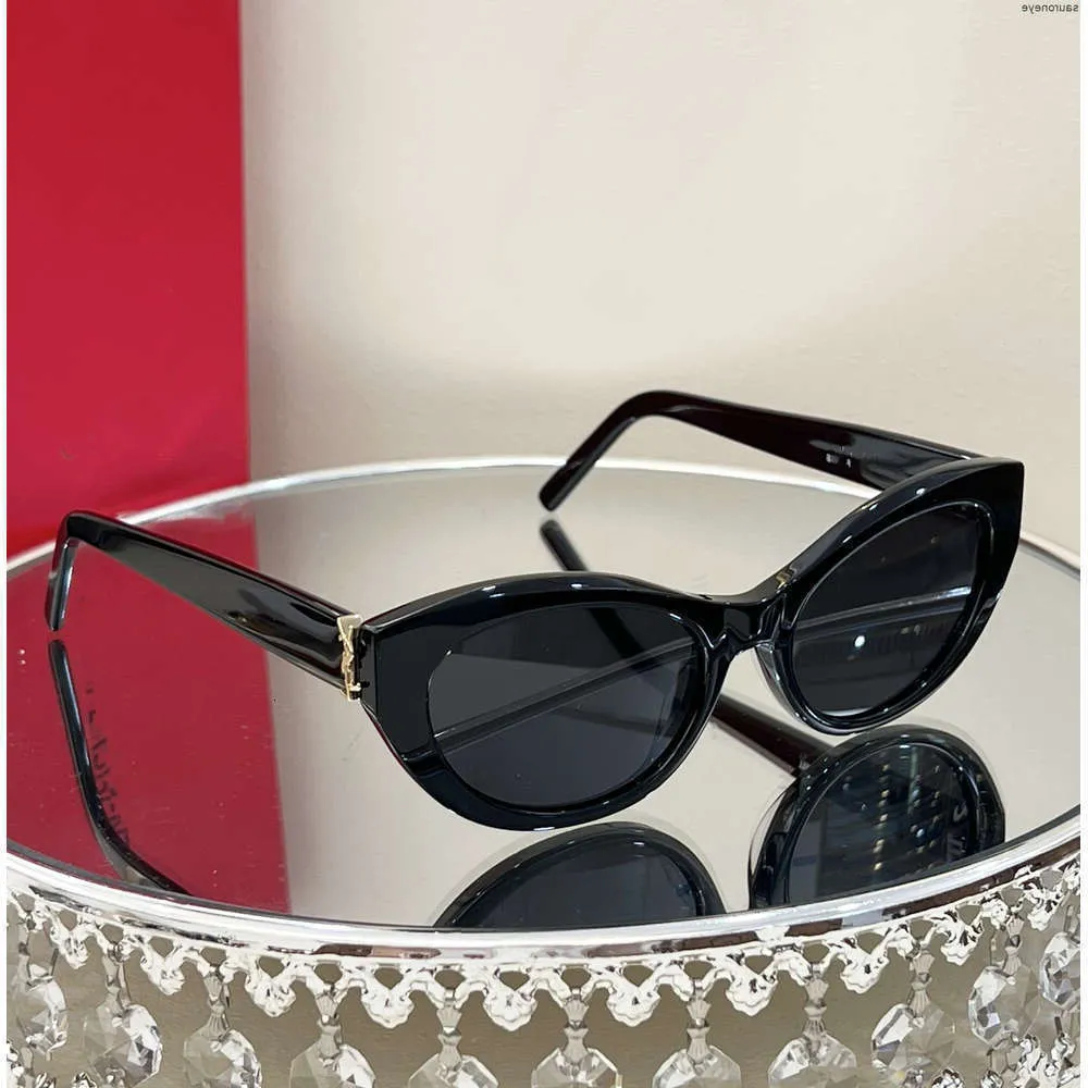 Kadınlar için güneş gözlüğü yüksek kaliteli ysllllls moda tasarımcı gözlükleri klasik kediler göz güneş gözlükleri çerçeve antiuv400 göz koruma partisi holi saint laurents ysl aaaa