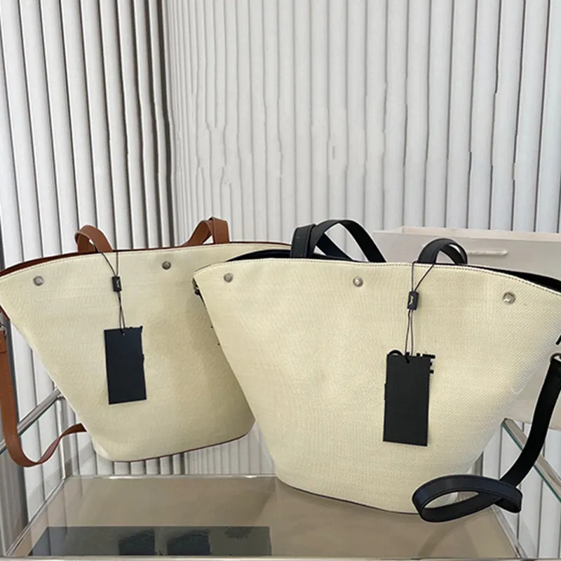 Designer Fashion Women's Beach Bags Lazy Street Style High Quality Spacious Body Handbag Shoulderbag Good Texture Women Woven Bag