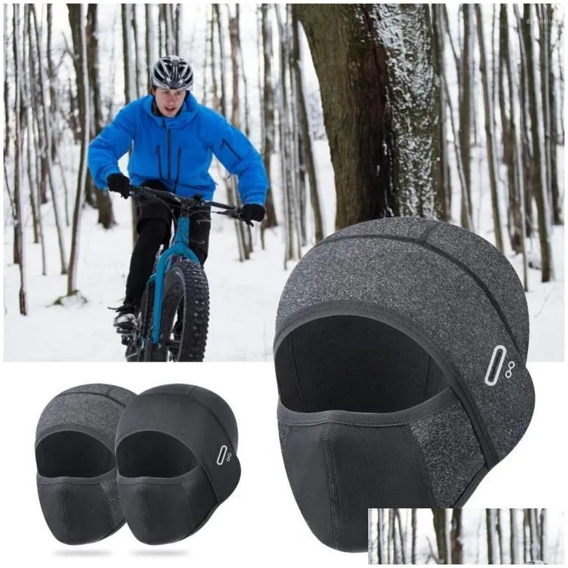 Cycling Caps Masks Face Hood P Lock Thicken Wind Resistant Protection Warm Head Protector Brimless Splash-Proof Motorcycle Hat Drop De Otabe