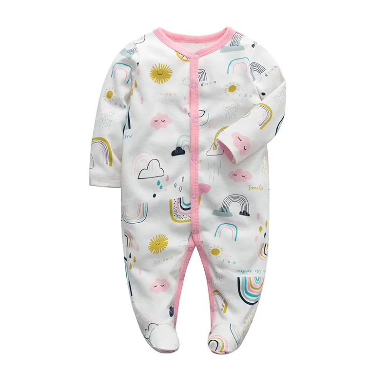 Bébies Boys Vêtements à manches longues Baby Girls Romper Nou nouveau-né bébé 0-12 mois One Piece Mompers