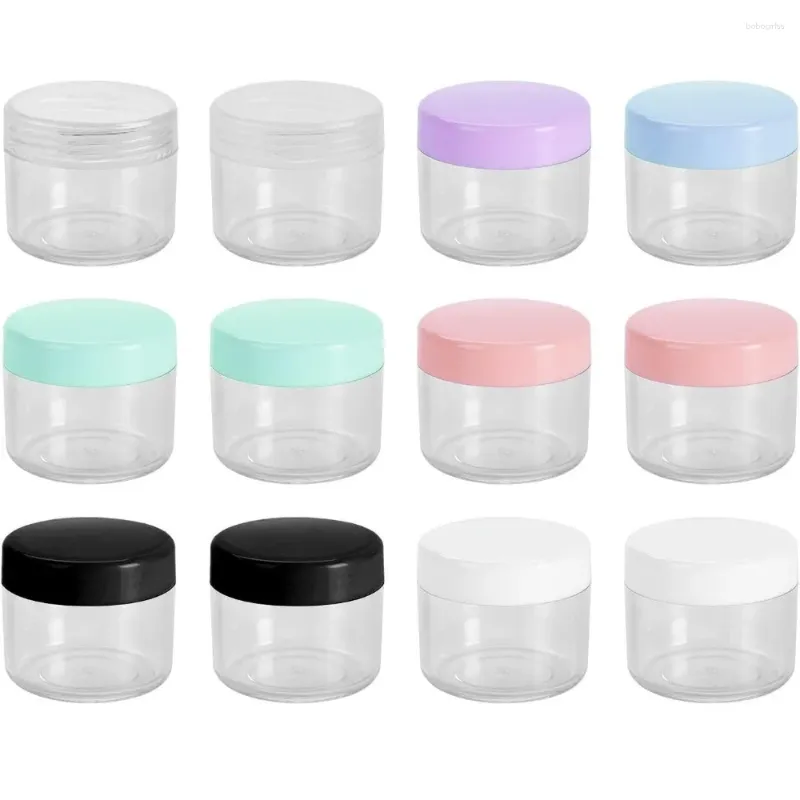 Storage Bottles 10Pcs Travel Portable Cosmetic Containers Clear Plastic Face Cream Lip Jars Nail Art Pot Container Sample