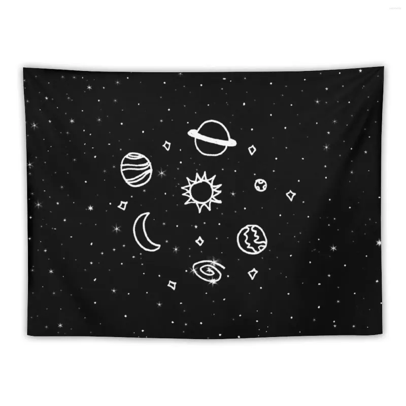 Tapisserier Space Tapestry Bedroom Organization and Decoration Room Estetic Decor