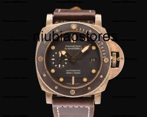 Mens Luxury Watches armbandsur PAM00968 Automatiska mekaniska klockor fulla rostfritt stål vattentätt