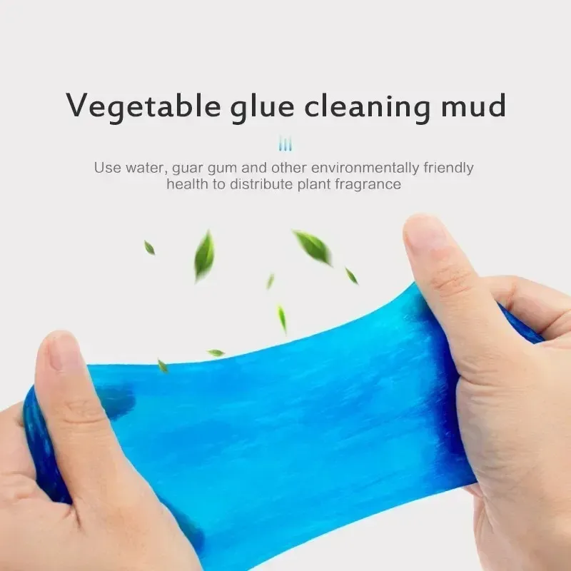 60ML Super Dust Clean Clay Dust Keyboard Cleaner Slime Toys Cleaning Gel Car Gel Mud Putty Kit USB for Laptop Cleanser Glue