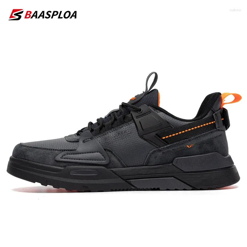 Baasploa – chaussures décontractées en cuir pour hommes, baskets de course, confortables, légères, imperméables, antidérapantes, automne 2024