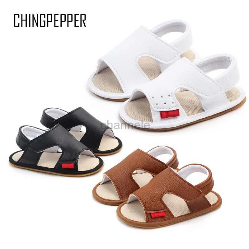 Sandales Marque infantile garçon sandales pour fille chaussures d'été nouveau-né Bebes semelle en caoutchouc souple chaussures 1 an enfant en bas âge formateurs bébé article cadeaux 240329