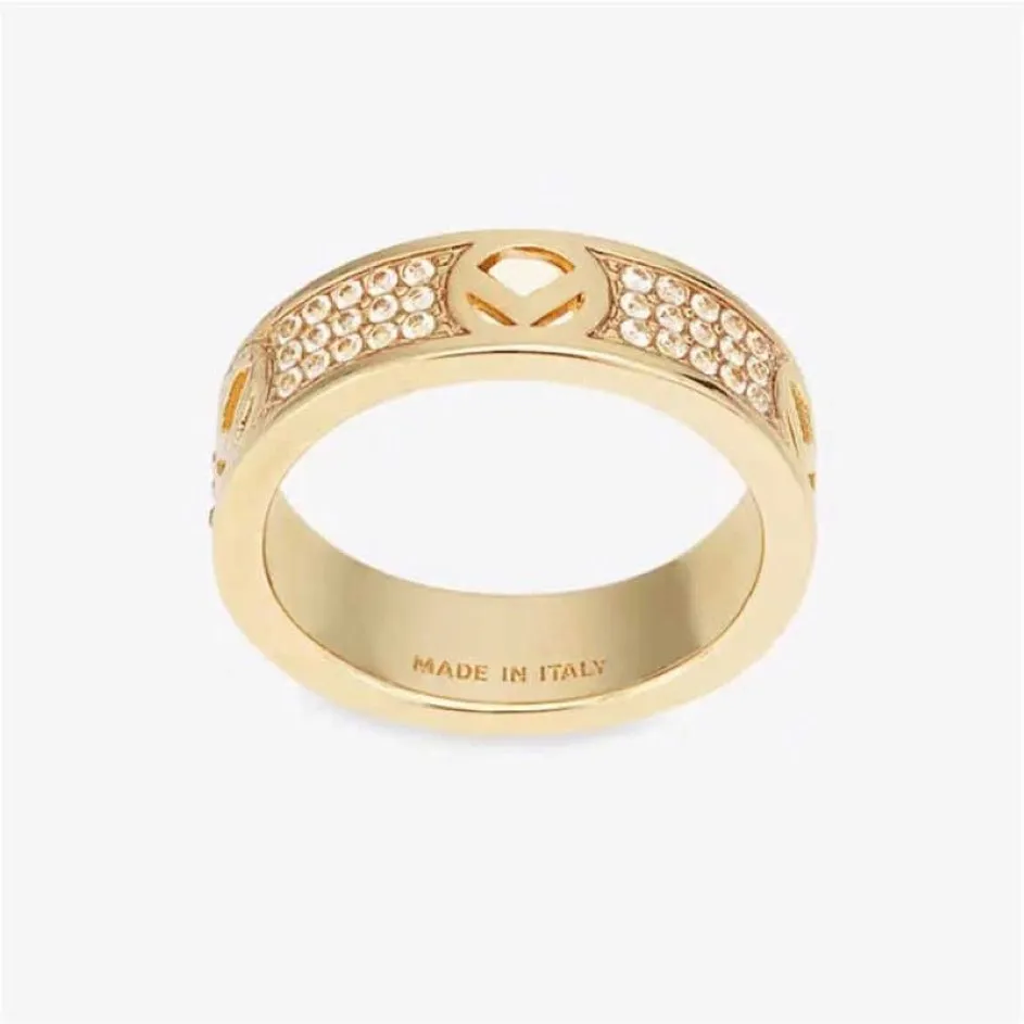 Hochwertiger Volldiamant Herrenringe Verlobungsgeschenk für Frauen Designer Paar Liebesringe 925 Silber Gold Ringe Frau F Schmuck Wi246t