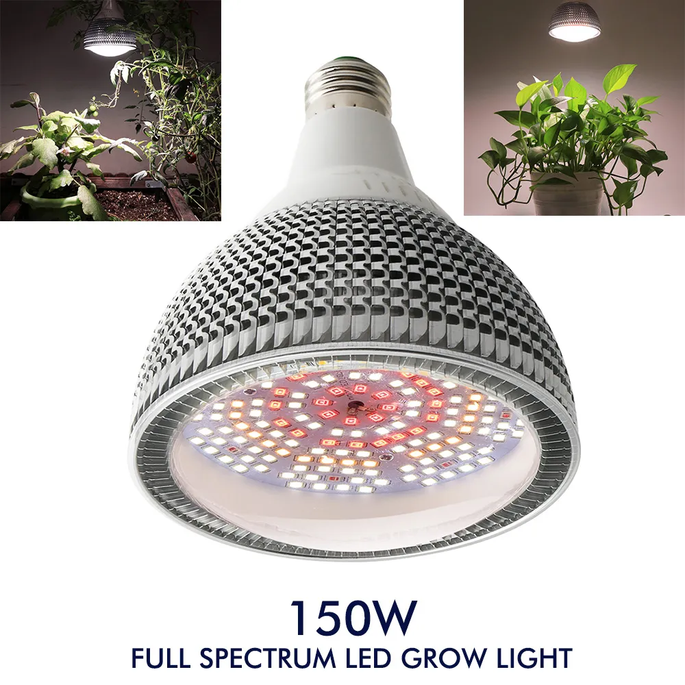 150W E27 LED Grow Light Full Spectrum Lamp for Indoor Plant Hydroponics ...
