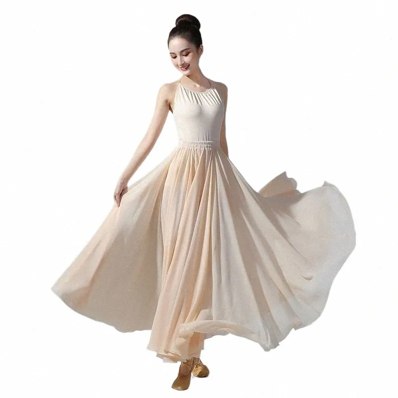 classical dance attire, women's flowing 720 degree large swing skirt, photo dance, half body skirt, dance practice, gauze skirt 54At#