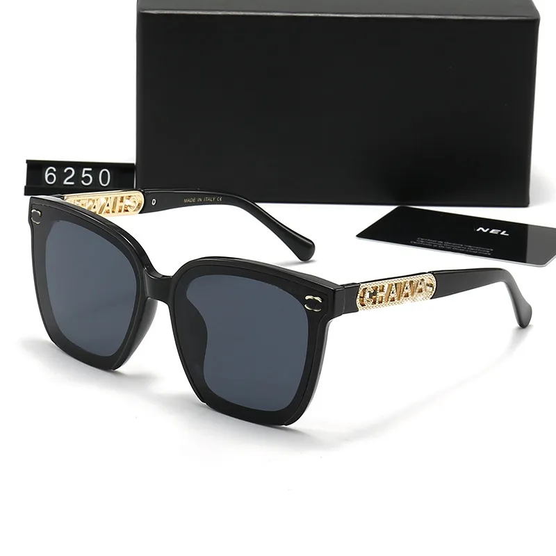 2024 مصممين كلاسيكيين أزياء نظارة شمسية مستقطبة UV CH6205 Sunglass Men Women Goggle Retro Square Super Glass Eyeglasses