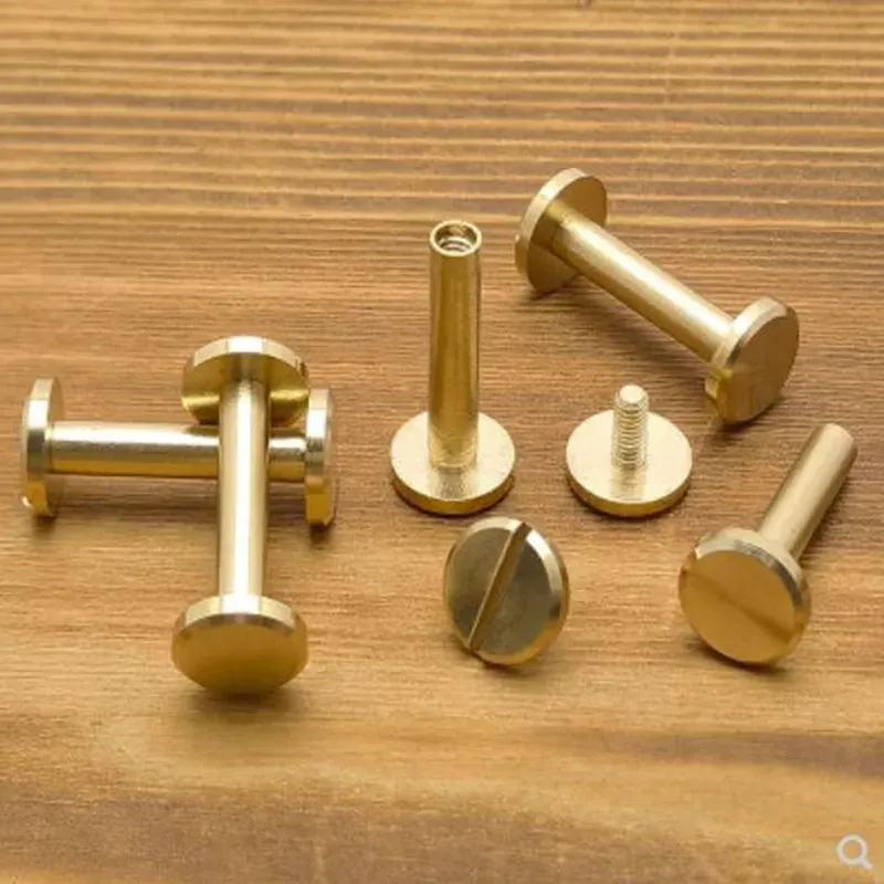 lot de 20 rivets simple calotte acier bronze vieilli taille R4