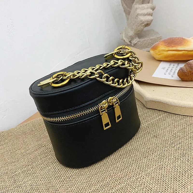 Väska kvinnors retro små messenger väskor lady shouder hink crossbody tote kvinnor handväska cirkel sadel #rn