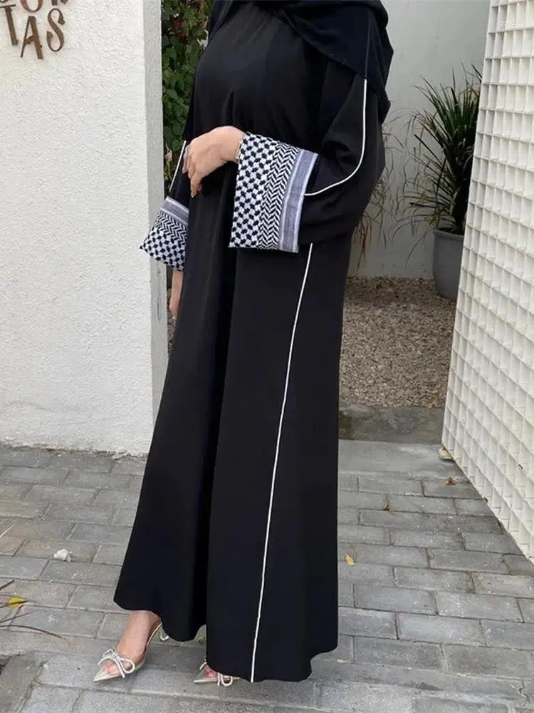 Elegant Linen Abaya - Modest Muslim Dress, Ramadan Prayer Clothes, Dubai  Style Kaftan Robe for Women, Turkey Islamic Clothing