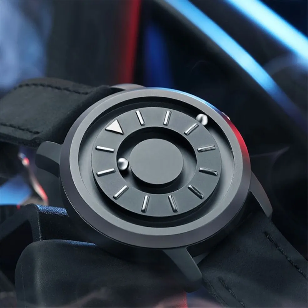Montre à bille magnétique Unique Designer Quartz Innover Concepts Luxe Étanche Homme Montre-bracelet vente 2019 EOEO CJ1911162393