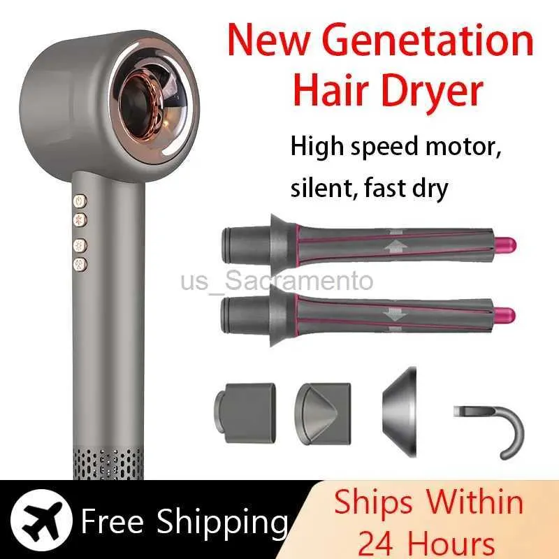 ヘアドライヤープロフェッショナルリーフレスヘアドライヤー110V/ 240Vネガティブイオンヘアドライヤーホット/コールドブロードライヤーヘアドライヤーホームアプライアンス240329