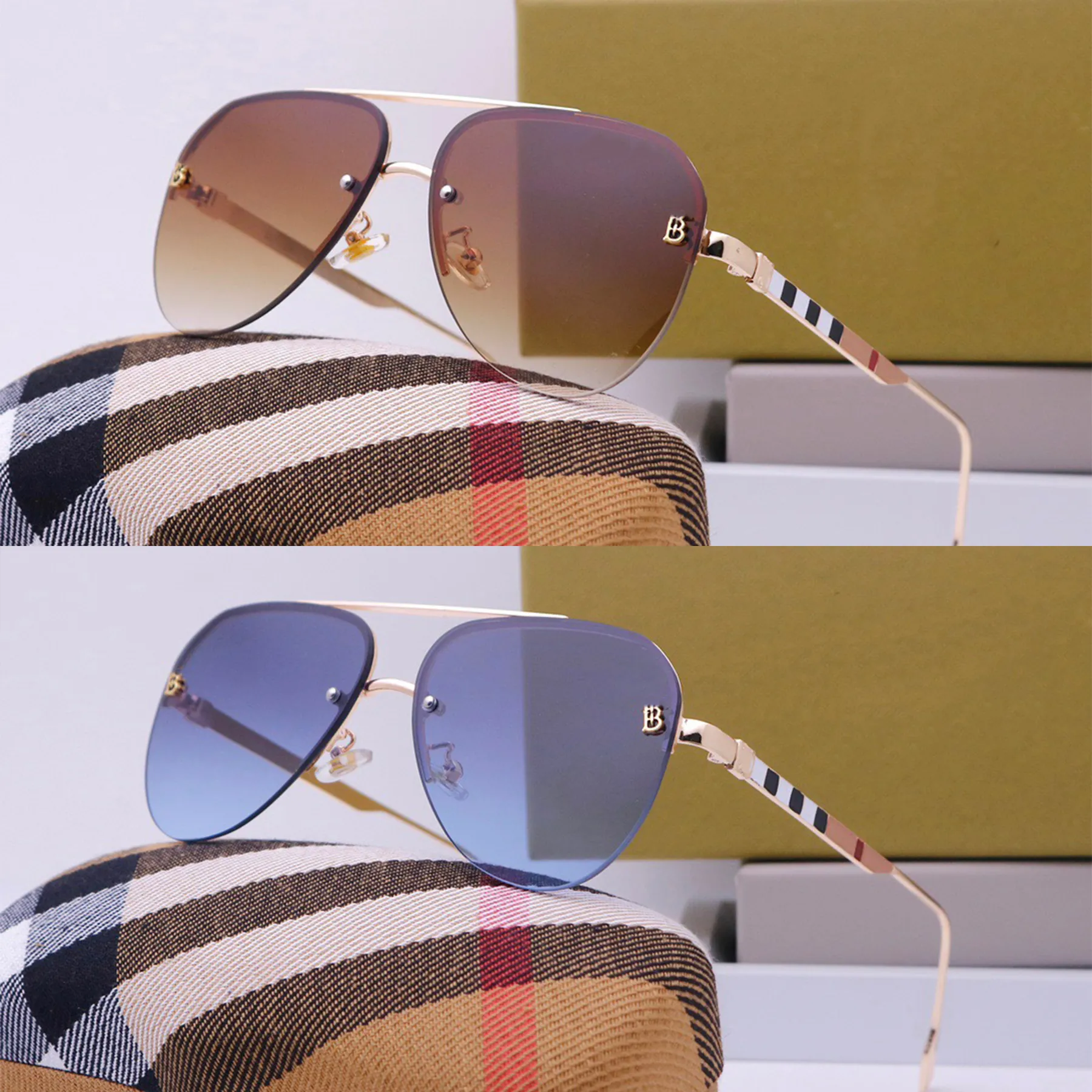Designer solglasögon för män kvinnor klassiska lyxmärke modedesign solglasögon solskyddsmedel strålningsnivå trend solglasögon