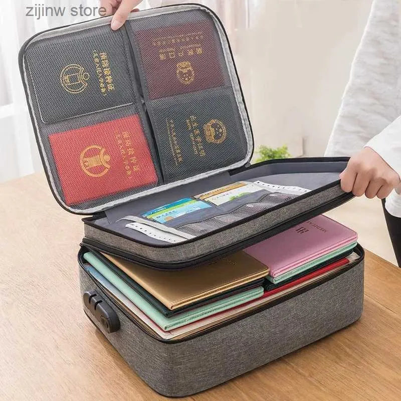 Other Home Storage Organization Mens Document Storage Bag Briefcase Tote Bag Credentials Credit Card Wallet Organizer Travel Ticket Package Accessories Supplie Y