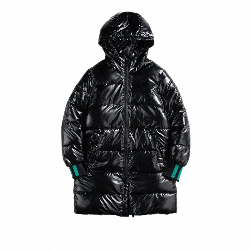 Inverno lg parka masculino 2023new jaqueta com capuz engrossar alongamento casaco quente feminino zíper casual simples jaquetas à prova de vento outwear 46b3 #