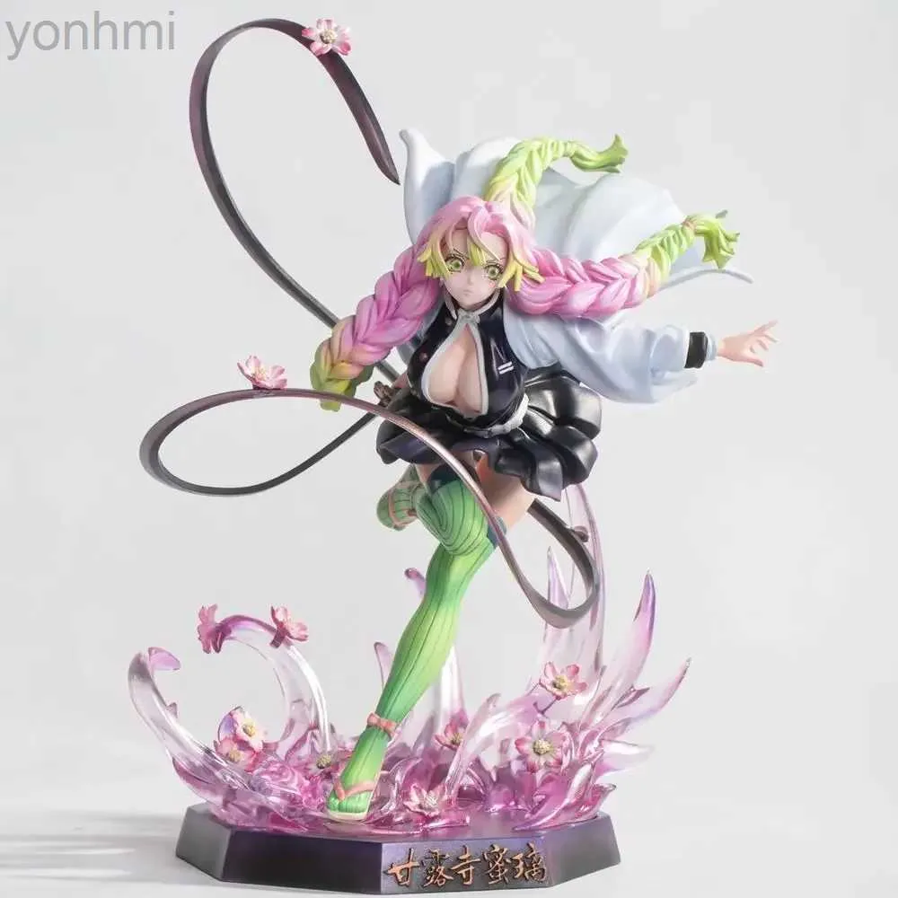 Anime mangá 22cm figura demoníaca kanroji mitsuri anime kimetsu no yaiba figura de ação shinobu kamado nezuko sexytoys 24329