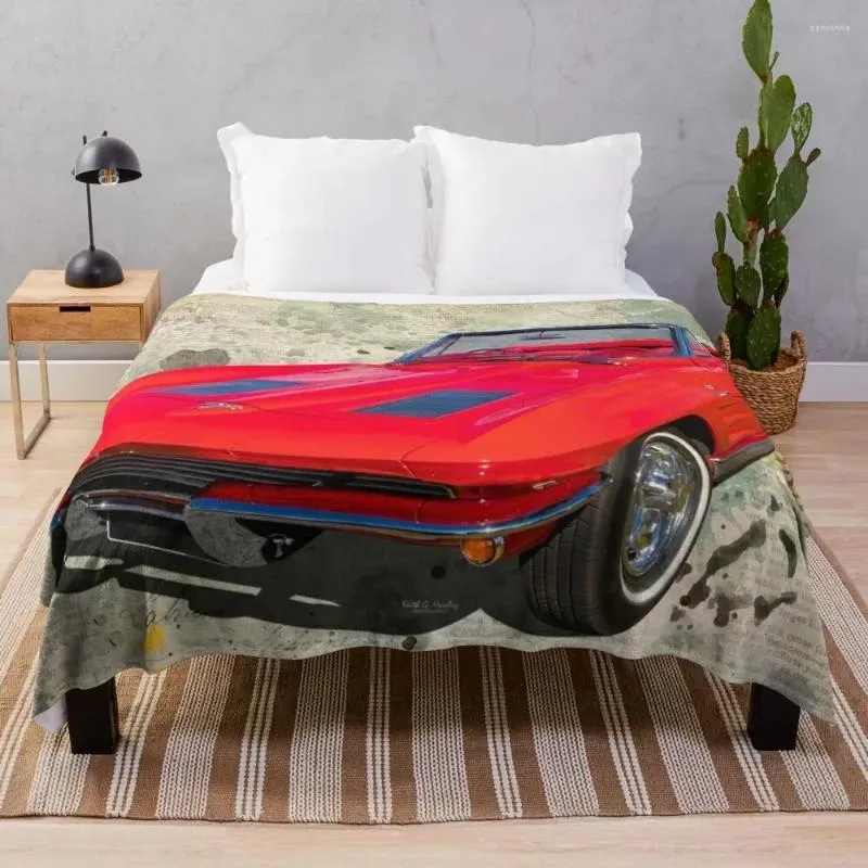 Blankets Top Down Vette Throw Blanket Bed Fashionable Heavy To Sleep For Baby
