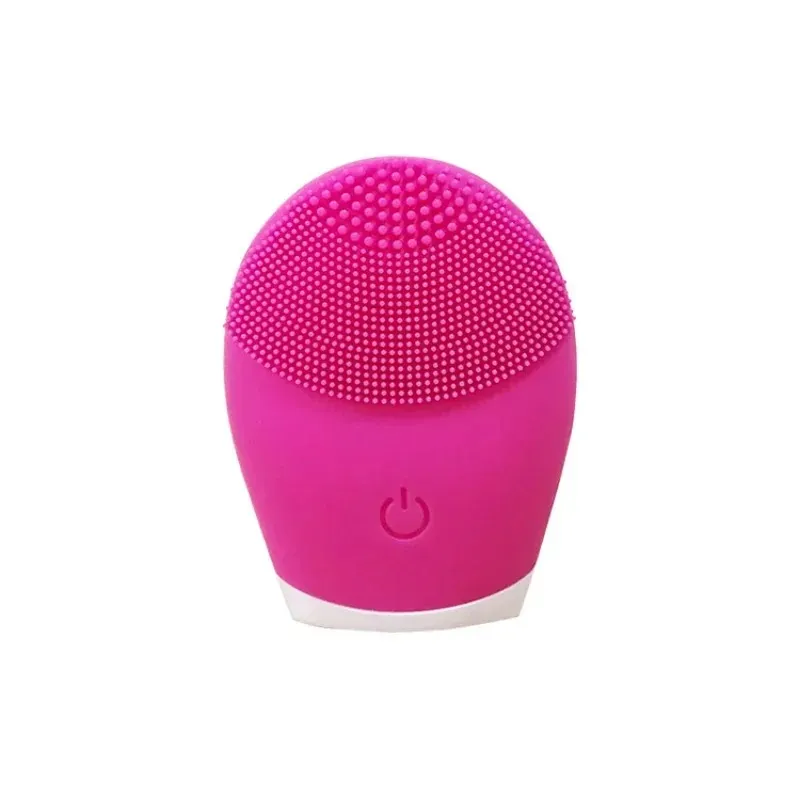 NEW 2024 Silicone Facial Cleansing Brush Electric Face Clean Device Facial Massager Skin Cleaner Sonic Vibration Deep Pore Cleaning Brush