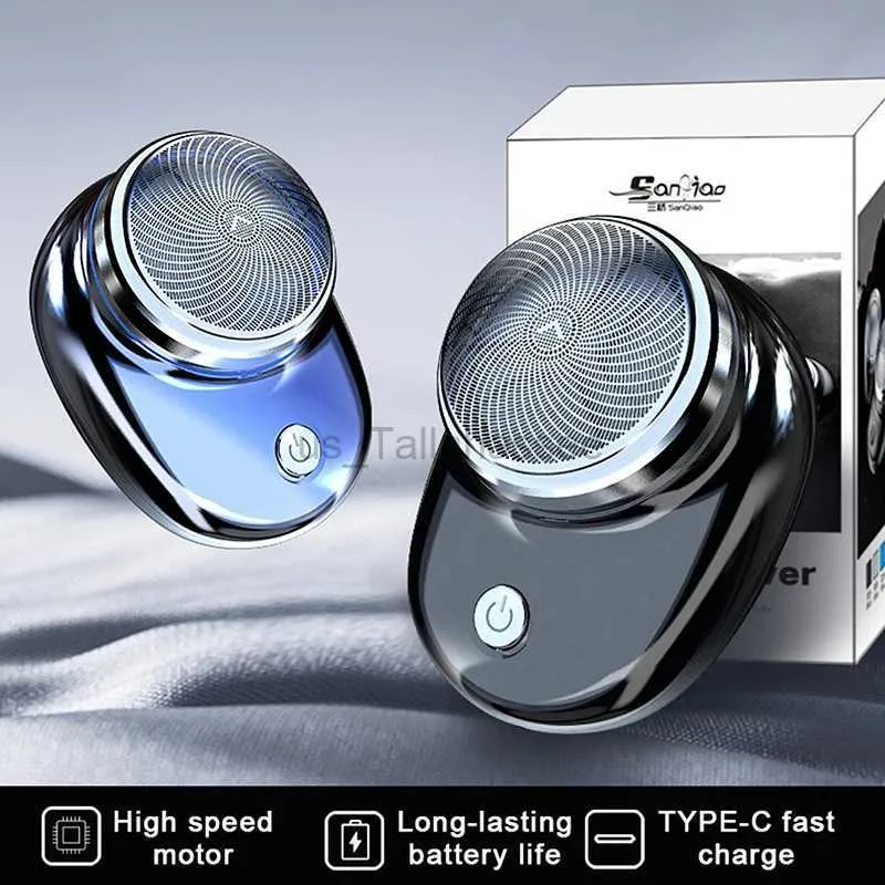 Electric Shavers Mini Shaving Maszyna dla mężczyzn Electric Golarka Razor Man Travel ATRINE MORE I SCE SCES USB TORGAVER TYPEC TYPEC ładowanie 240329