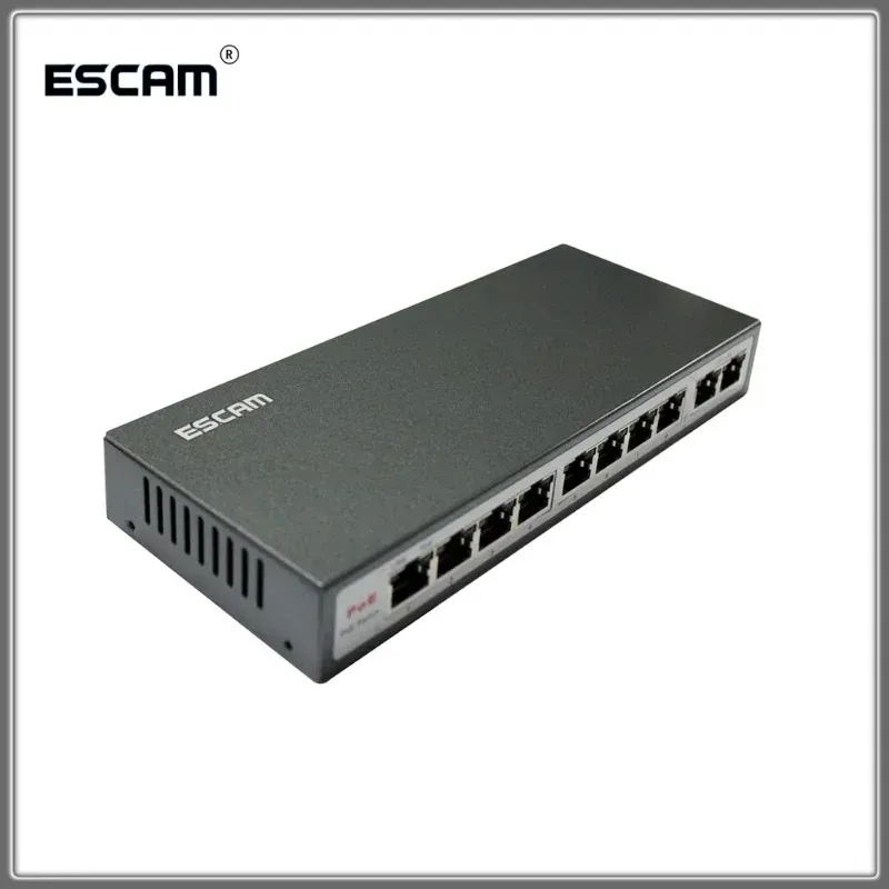 Коммутатор POE 10 портов (8 портов POE + 2 порта Uplink) IP-камеры POE и питание беспроводной точки доступа Система видеонаблюдения NVR Адаптер питания POE