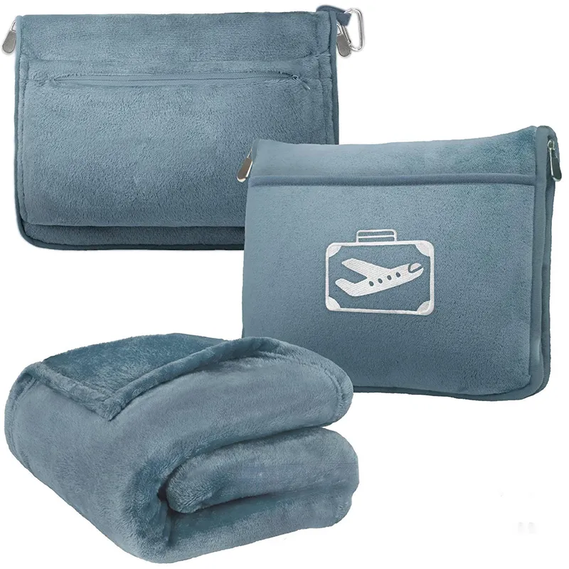 Designer Aircraft blanket, flannel blanket, portable bag blanket, foldable and storable lunch blanket