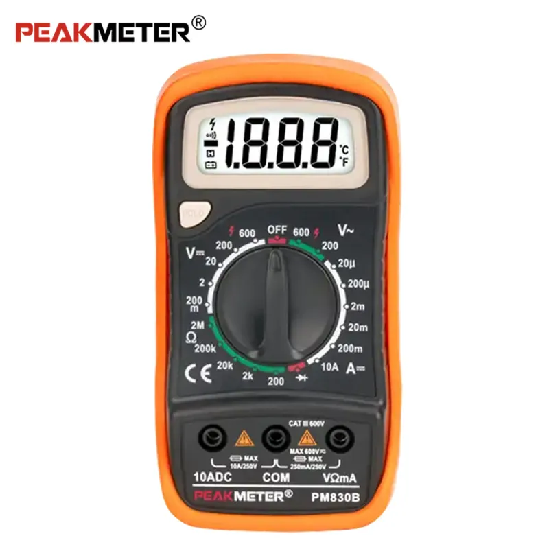 Digital Multimeter Meter Current AC/DC Voltage Resistance Capacitance Tester Detection PM830B