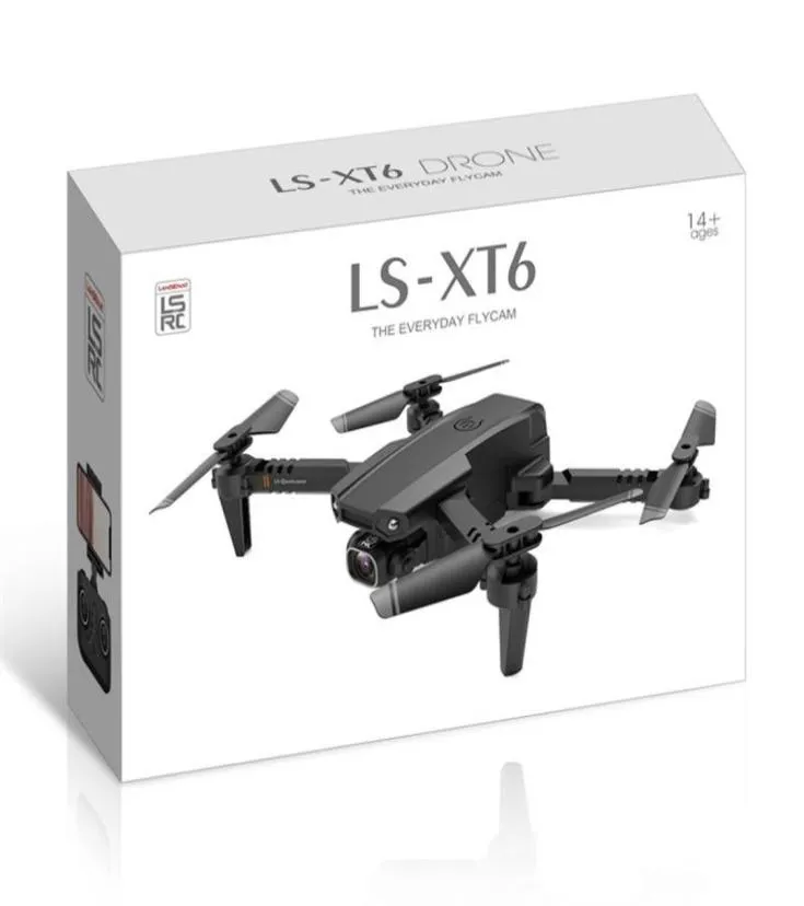 LSRC LSXT6 MINI WIFI FPV 4K1080P HDデュアルカメラドローン高度ホールドモード折りたたみRCドローンQuadcopter RTF Drone2833535