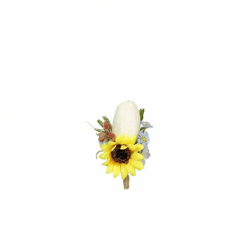 booutniere e polso Corsag Sunfr Rose Tulip Horseshoe Lily Simulati Fr Guest polso Fr 399 H85q #