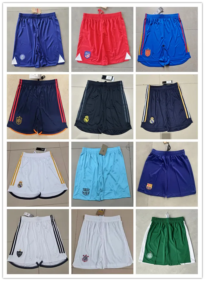 2023 2024 RealMadrid Football Shorts Mens Soccer Shorts Barcelona 23 24 Brasilshort de Football Home Away Men Size S-2XL