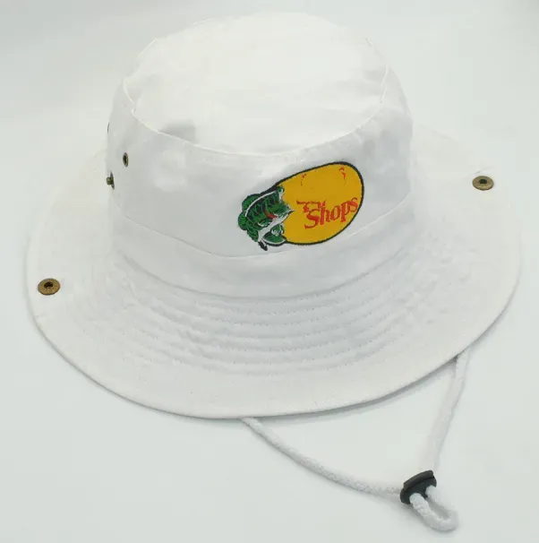 Classic Embroidery Jean Fisherman Hat Outdoor Fishing Sun cap Big Brim Bucket Hats