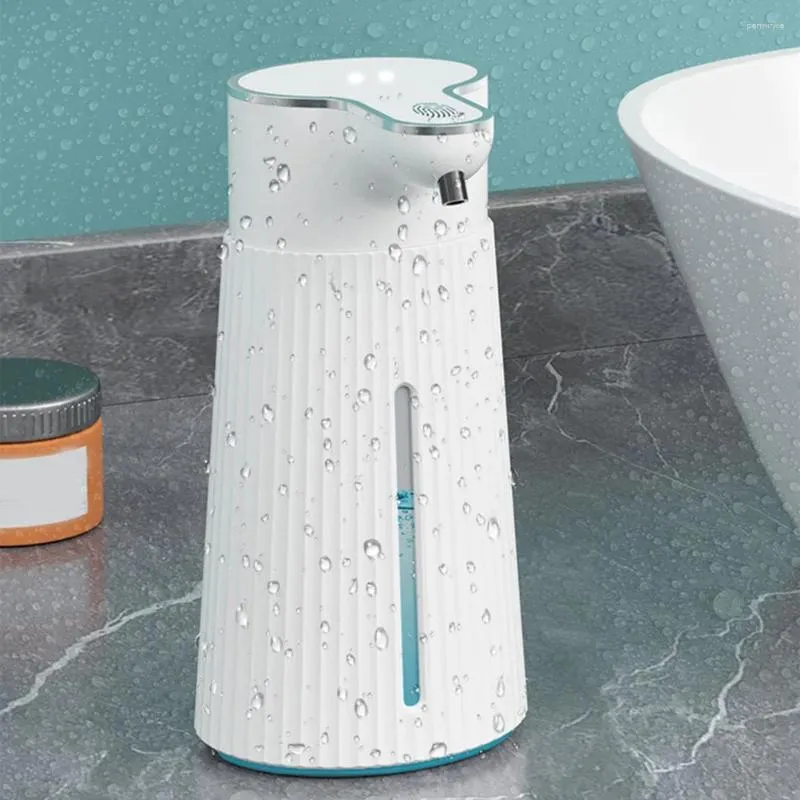 Dispensateur de savon liquide Hand Capteur automatique bouteille de salle de bain sans touche de salle de bain interdite blanche