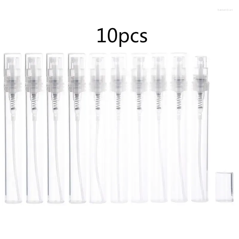 Storage Bottles 10Pcs Mini Clear Plastic Bottle Small Travel With Fine Sprayer