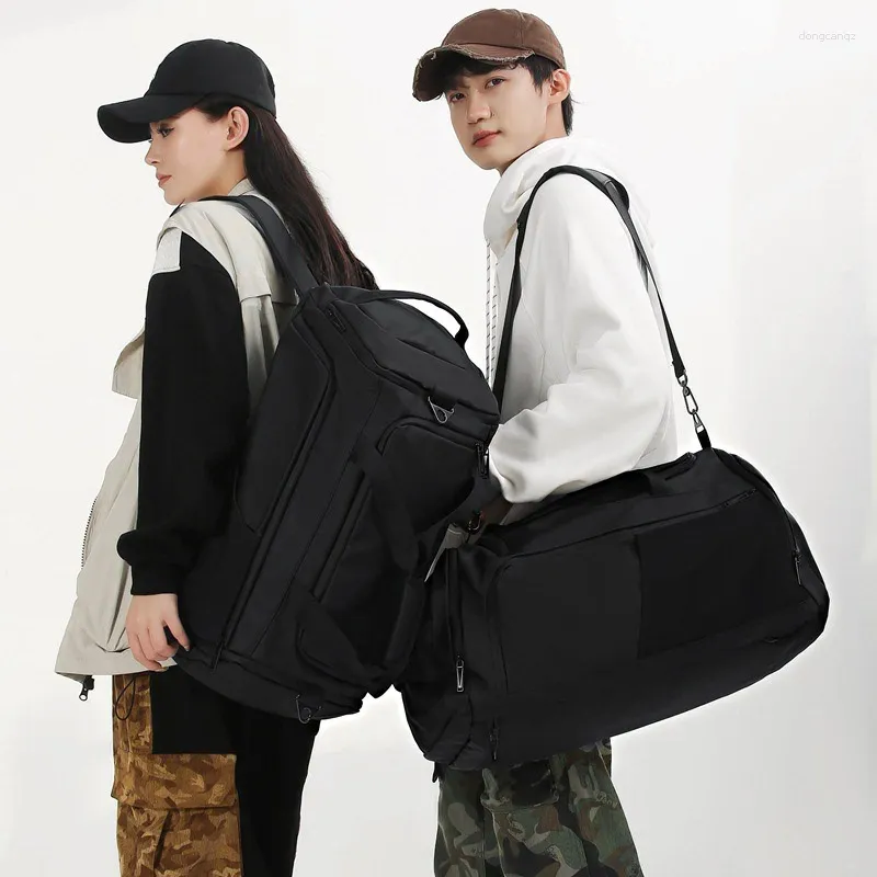 Outdoor Bags Fitness Travel Bag Men Women Handbag Detachable Shoulder Strap Business Trip Boarding Leisure Crossbody Weekend Duffle Y67A