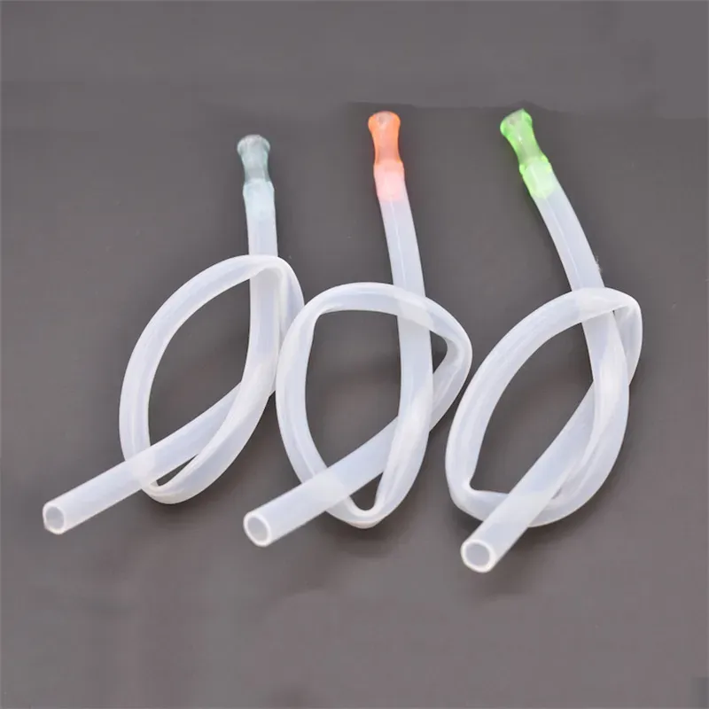 Wholesale L 50mm 6mmx8mm silicone tube for shisha hookash food grade Silicone hose for Glass Vapor Whip Adapter water oil rig bong LL