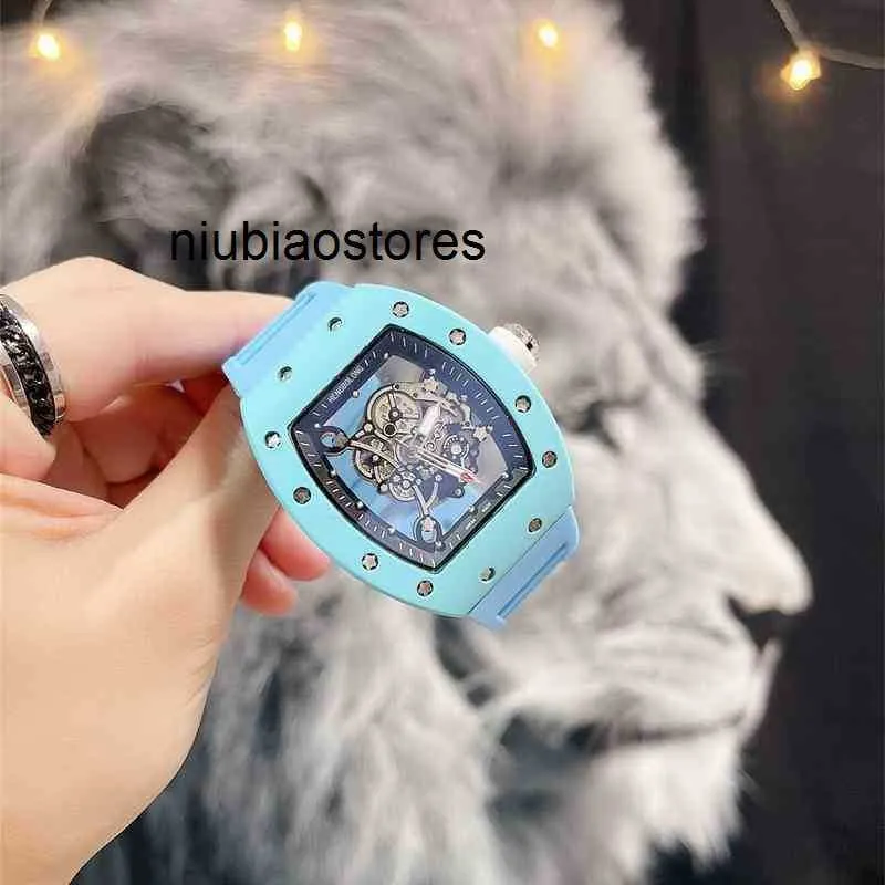 Montre de luxe pour hommes, mode taureau ajouré, crâne mécanique, tendance, personnalité, bande en silicone, décontracté, ZE5N