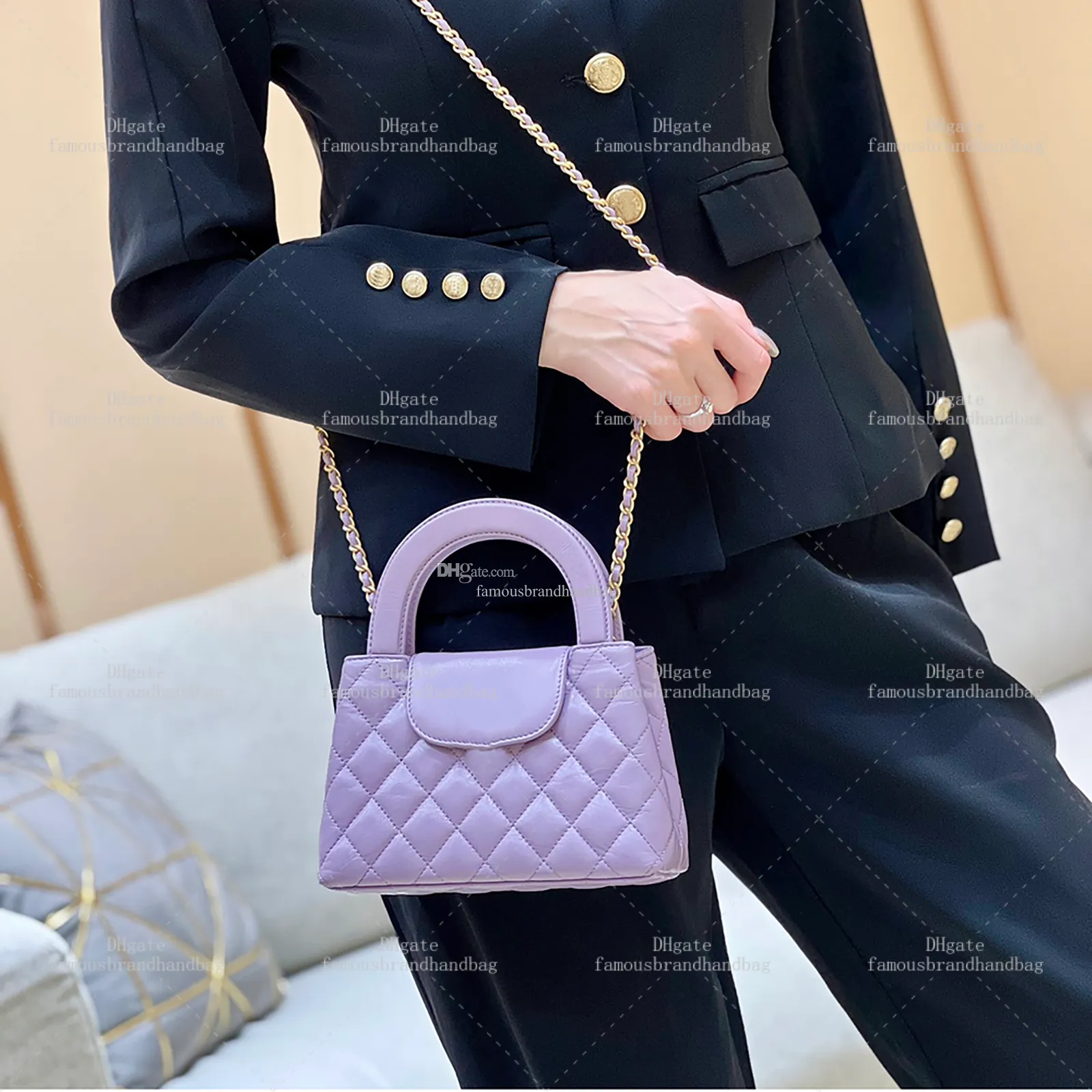 Designer Bag Handbag High Quality 10A Mirror quality Mini Shopping Bag 19cm Calfskin Cross Body Designer Bags Fashion Shoulder Bags Luxury Chain Bagss with box C144