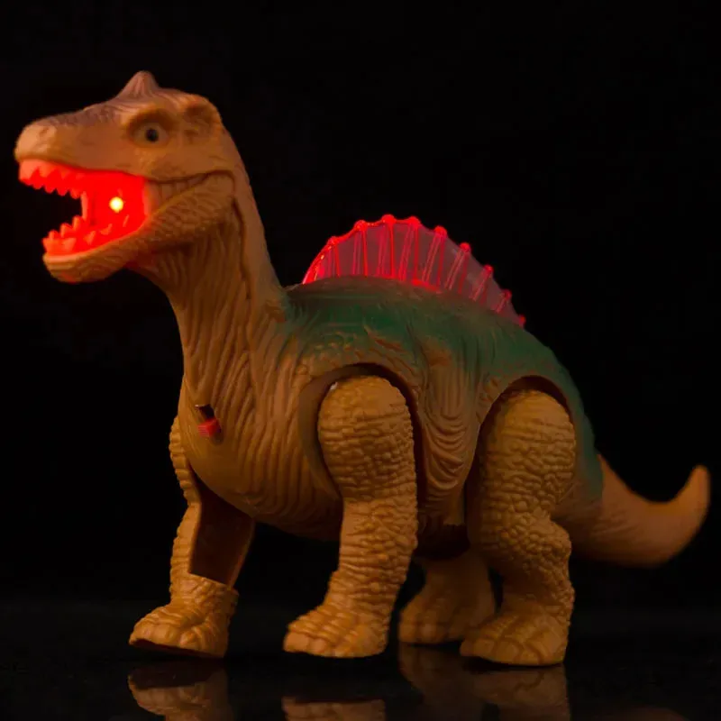 Jouets de dinosaures à marche électrique, dinosaures brillants avec modèle d'animaux sonores pour enfants, cadeau interactif 240318