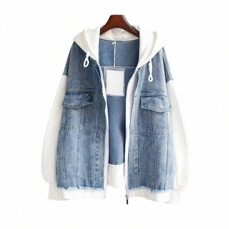 DHgate.com:Womens Two-piece Denim Hoodies Coat, Spring