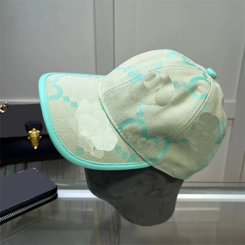 Regulowane czapki projektanci kobiety Casquette Jumbo Baseball Cap for Mans Charm Classical Lato Podróżowanie Cappello Uomo List Trendy FA0115 H4