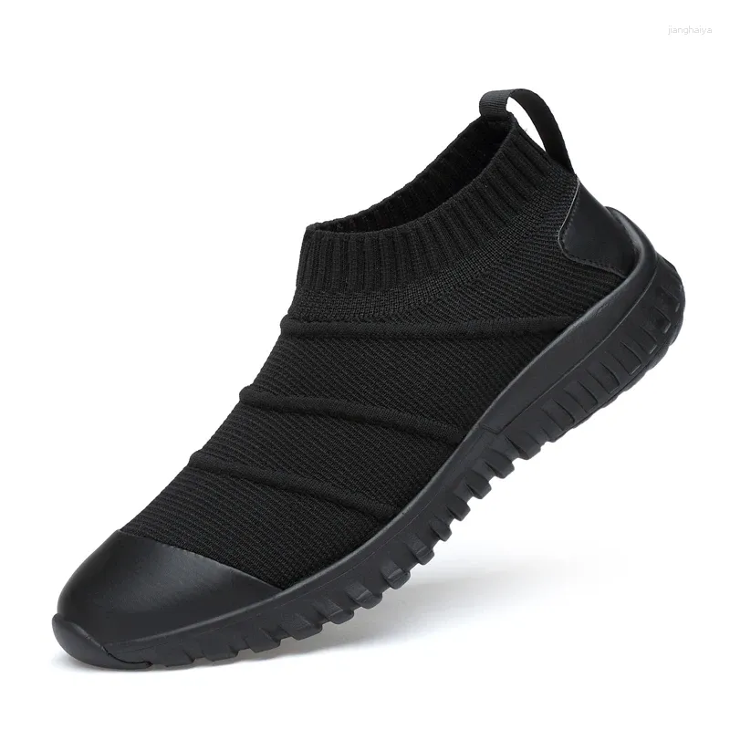 Walking Shoes Women Socks Man Sneakers Spring 2024 Anti-slip Black Flats Sport Working For Tenis Masculino 25